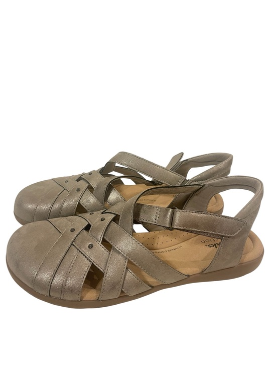 Clarks Shoes - Women’s Clarks Elizabelle Sea Fisherman’s  Sandals Metallic Shoes